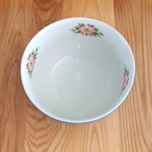 Hall's Superior Quality Kitchenware Large Mixing Bowl Blue Morning Glory Pattern
